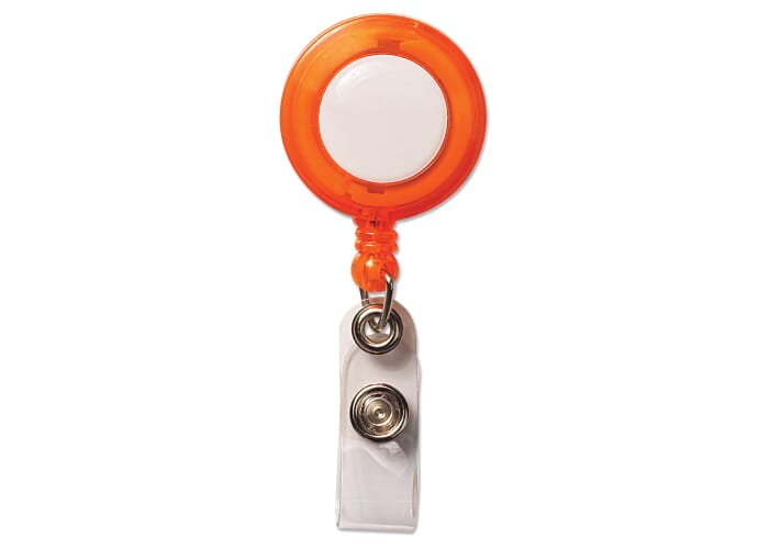 Porte-badge publicitaire Transparent Orange